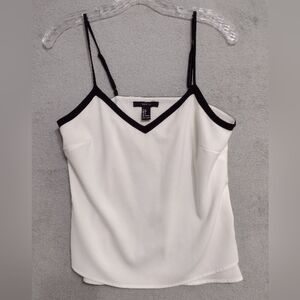 Camisole size S, black and Ivory